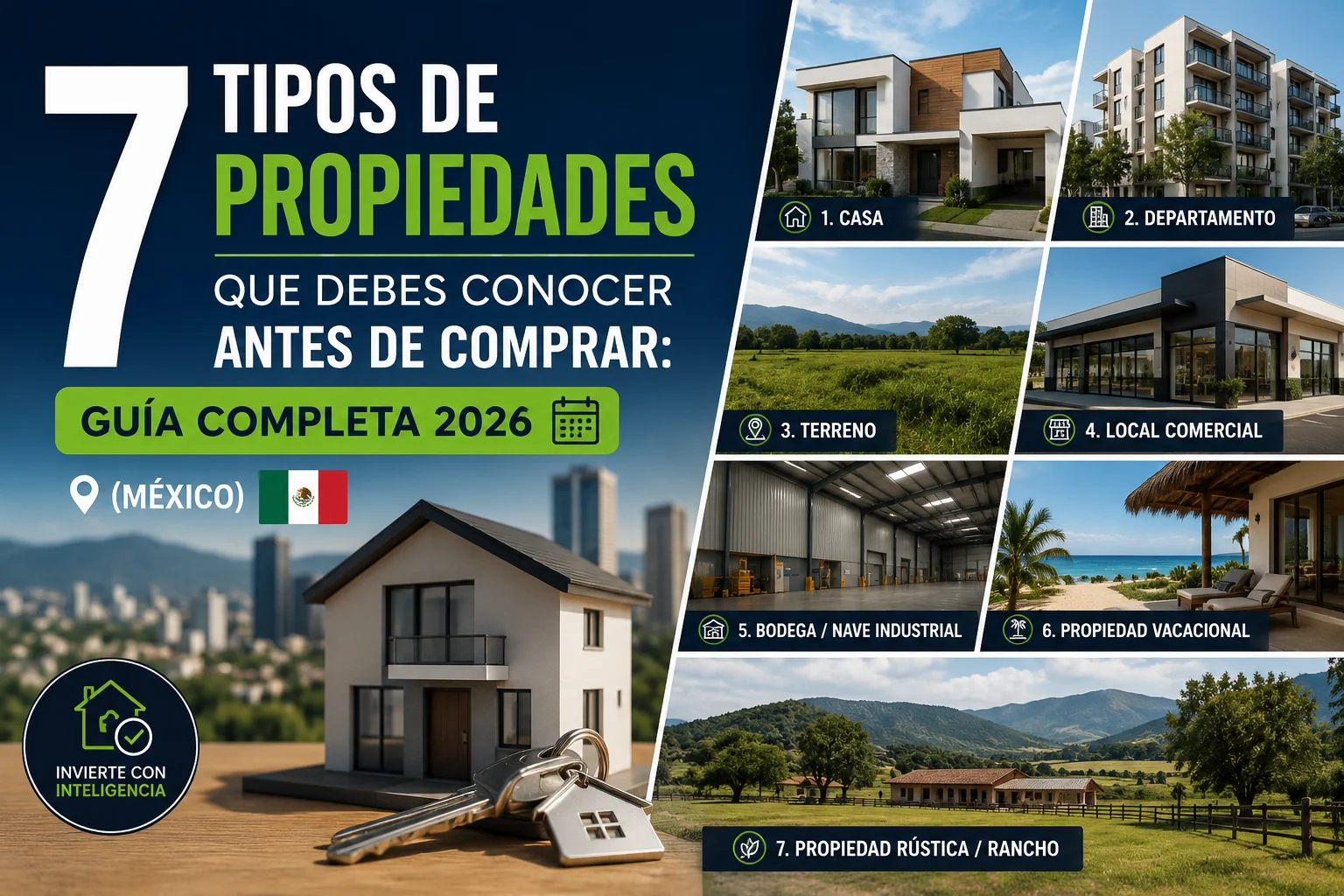 7 Tipos de Propiedades que Debes Conocer Antes de Comprar: Guía Completa 2026