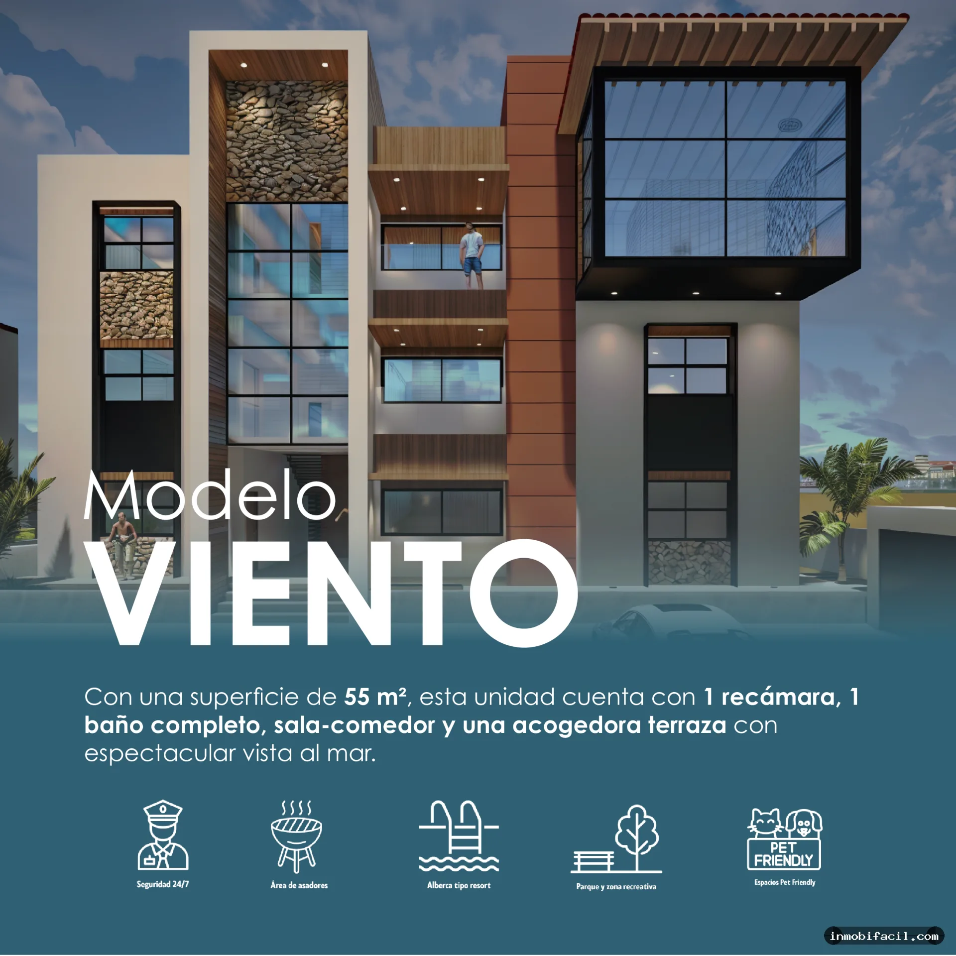 Foto 7 de Venta de Condominio Modelo Viento de 55 m²
